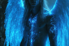 Male Angels from Above,handsome & sexy men,fantasy wings,brought to life through the magic of AI