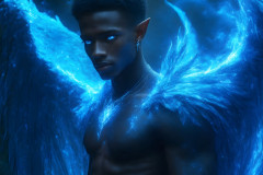 Male Angels from Above,handsome & sexy men,fantasy wings,brought to life through the magic of AI