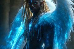 Male Angels from Above,handsome & sexy men,fantasy wings,brought to life through the magic of AI