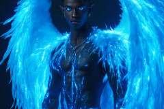 Male Angels from Above,handsome & sexy men,fantasy wings,brought to life through the magic of AI