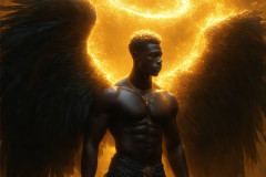 Male Angels from Above,handsome & sexy men,fantasy wings,brought to life through the magic of AI