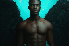 Male Angels from Above,handsome & sexy men,fantasy wings,brought to life through the magic of AI