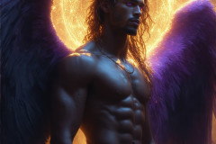 Male Angels from Above,handsome & sexy men,fantasy wings,brought to life through the magic of AI
