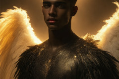 Male Angels from Above,handsome & sexy men,fantasy wings,brought to life through the magic of AI
