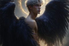 Male Angels from Above,handsome & sexy men,fantasy wings,brought to life through the magic of AI