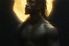 Male Angels from Above,handsome & sexy men,fantasy wings,brought to life through the magic of AI