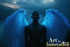 Male Angels from Above,handsome & sexy men,fantasy wings,brought to life through the magic of AI