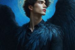 Male Angels from Above,handsome & sexy men,fantasy wings,brought to life through the magic of AI