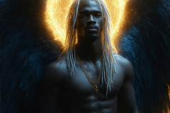 Male Angels from Above,handsome & sexy men,fantasy wings,brought to life through the magic of AI