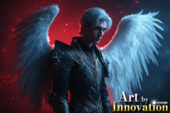 Male Angels from Above,handsome & sexy men,fantasy wings,brought to life through the magic of AI
