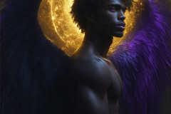 Male Angels from Above,handsome & sexy men,fantasy wings,brought to life through the magic of AI