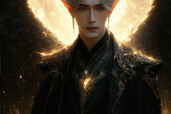 Male Angels from Above,handsome & sexy men,fantasy wings,brought to life through the magic of AI