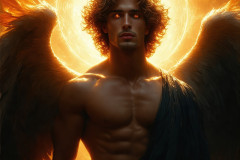 Male Angels from Above,handsome & sexy men,fantasy wings,brought to life through the magic of AI