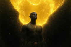 Male Angels from Above,handsome & sexy men,fantasy wings,brought to life through the magic of AI