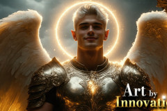 Male Angels from Above,handsome & sexy men,fantasy wings,brought to life through the magic of AI