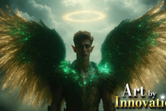 Male Angels from Above,handsome & sexy men,fantasy wings,brought to life through the magic of AI