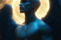 Male Angels from Above,handsome & sexy men,fantasy wings,brought to life through the magic of AI