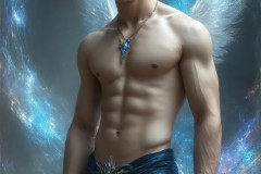 Male Angels from Above,handsome & sexy men,fantasy wings,brought to life through the magic of AI