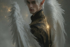Male Angels from Above,handsome & sexy men,fantasy wings,brought to life through the magic of AI