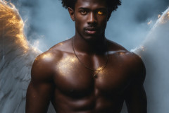 Male Angels from Above,handsome & sexy men,fantasy wings,brought to life through the magic of AI