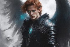 Male Angels from Above,handsome & sexy men,fantasy wings,brought to life through the magic of AI