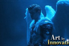 Male Angels from Above,handsome & sexy men,fantasy wings,brought to life through the magic of AI