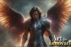 Male Angels from Above,handsome & sexy men,fantasy wings,brought to life through the magic of AI