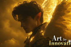 Male Angels from Above,handsome & sexy men,fantasy wings,brought to life through the magic of AI
