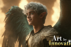 Male Angels from Above,handsome & sexy men,fantasy wings,brought to life through the magic of AI
