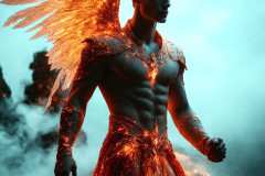 Male Angels from Above,handsome & sexy men,fantasy wings,brought to life through the magic of AI