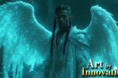 Male Angels from Above,handsome & sexy men,fantasy wings,brought to life through the magic of AI