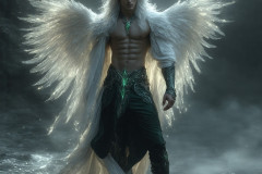 Male Angels from Above,handsome & sexy men,fantasy wings,brought to life through the magic of AI