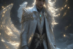 Male Angels from Above,handsome & sexy men,fantasy wings,brought to life through the magic of AI