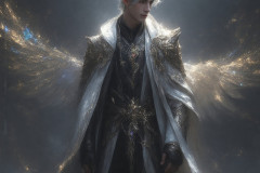 Male Angels from Above,handsome & sexy men,fantasy wings,brought to life through the magic of AI
