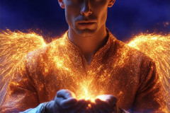 Male Angels from Above,handsome & sexy men,fantasy wings,brought to life through the magic of AI