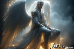 Male Angels from Above,handsome & sexy men,fantasy wings,brought to life through the magic of AI