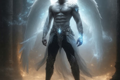 Male Angels from Above,handsome & sexy men,fantasy wings,brought to life through the magic of AI