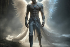 Male Angels from Above,handsome & sexy men,fantasy wings,brought to life through the magic of AI