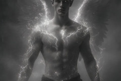 Male Angels from Above,handsome & sexy men,fantasy wings,brought to life through the magic of AI