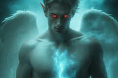 Male Angels from Above,handsome & sexy men,fantasy wings,brought to life through the magic of AI