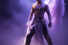Male Angels from Above,handsome & sexy men,fantasy wings,brought to life through the magic of AI