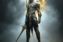 Male Angels from Above,handsome & sexy men,fantasy wings,brought to life through the magic of AI