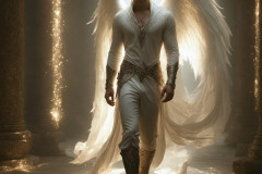 Male Angels from Above,handsome & sexy men,fantasy wings,brought to life through the magic of AI