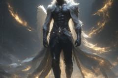 Male Angels from Above,handsome & sexy men,fantasy wings,brought to life through the magic of AI
