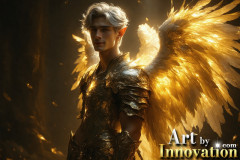 Male Angels from Above,handsome & sexy men,fantasy wings,brought to life through the magic of AI