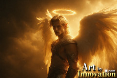 Male Angels from Above,handsome & sexy men,fantasy wings,brought to life through the magic of AI