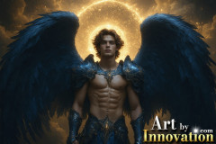 Male Angels from Above,handsome & sexy men,fantasy wings,brought to life through the magic of AI