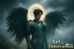 Male Angels from Above,handsome & sexy men,fantasy wings,brought to life through the magic of AI