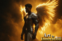 Male Angels from Above,handsome & sexy men,fantasy wings,brought to life through the magic of AI