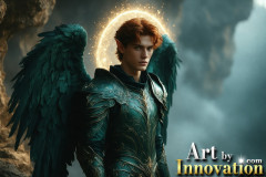 Male Angels from Above,handsome & sexy men,fantasy wings,brought to life through the magic of AI
